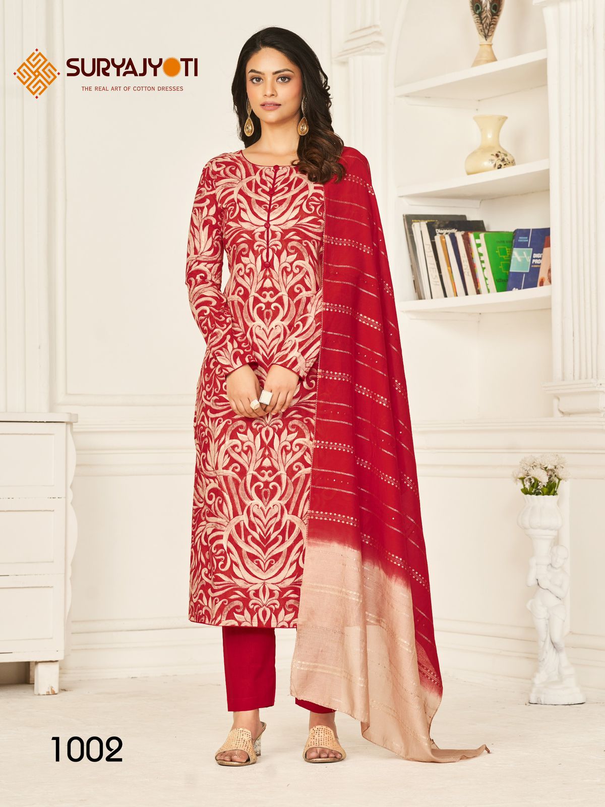 Prachi Vol 1 By Suryajyoti Printed Cotton Dress Material Wholesale Market In Surat

